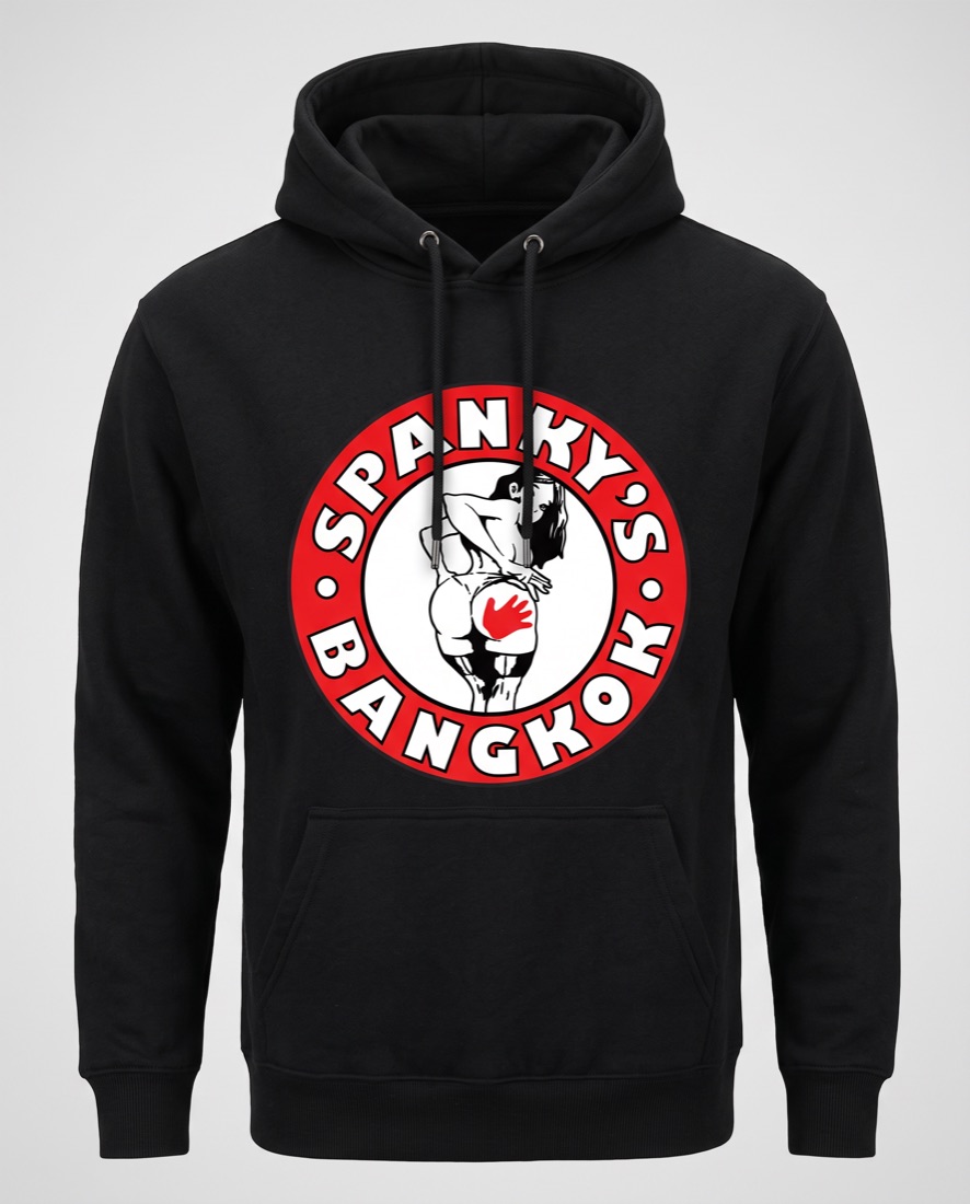 Spankys pullover hoodie in black